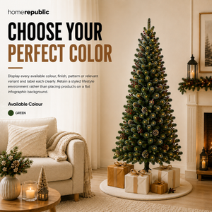 Home Republic Half Christmas Tree With Led Lights