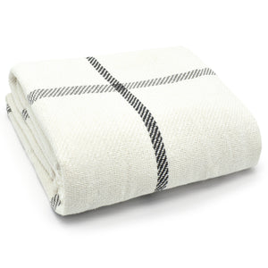 Velosso Woven Check Throw 100% Cotton