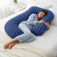 Velosso Jumbo Cord Faux Rabbit Fur Body Pillow