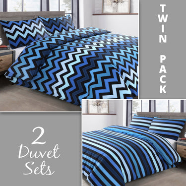 Kenzy Two Pack Duvet Cover & Pillowcase Set