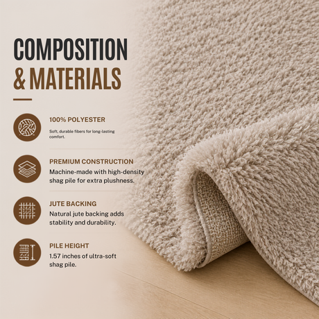 Home Republic Montana Fluffy Rug Long Pile