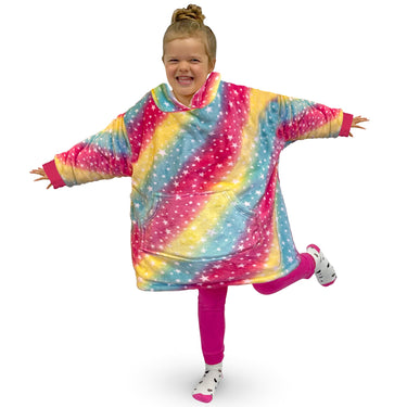Teens Rainbow Oversized Hoodie Blanket