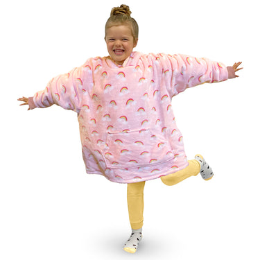 Kids Rainbow Oversized Hoodie Blanket