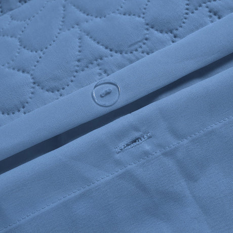 Velosso Kinsley Embossed Pattern Duvet Cover And Pillowcase Set