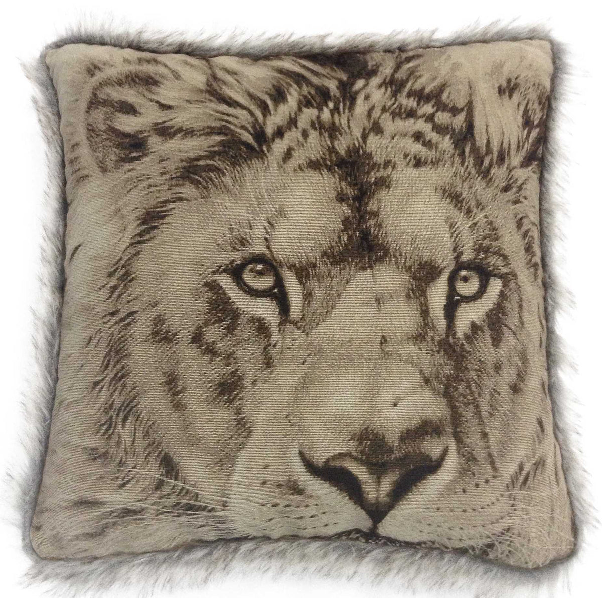 Intimates Lion Fur Trim Cushion