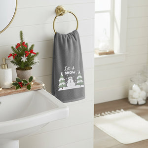 Velosso Let It Snow 2 Pack Christmas Cotton Hand Towels