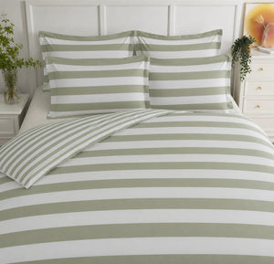 Sweet Dreams Lyndon Wide Stripe Duvet Cover And Pillowcase Set