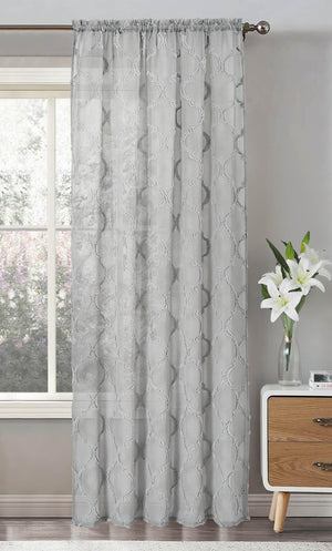 Intimates Tufted Lattice Voile Panel