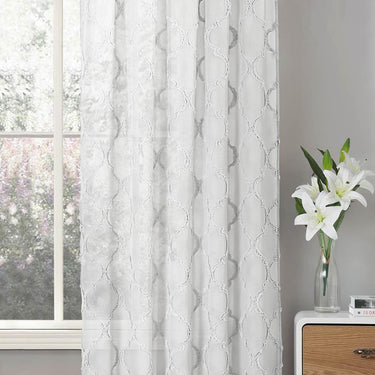 Tufted Lattice Voile Panel