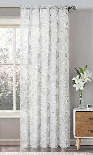 Intimates Tufted Lattice Voile Panel