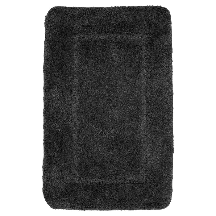 Mayfair Black Bath Mat Anti-Slip Microfibre