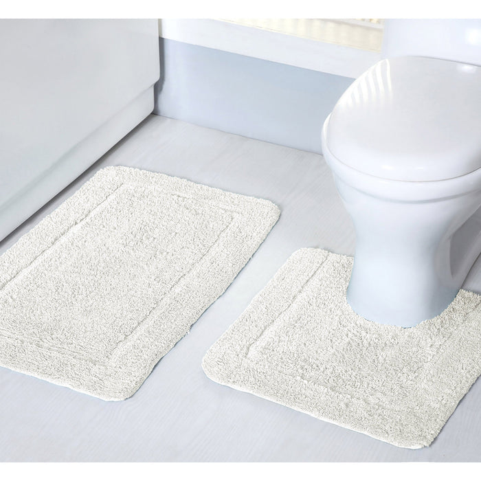 Mayfair Cream Pedestal Mat Anti-Slip Microfibre