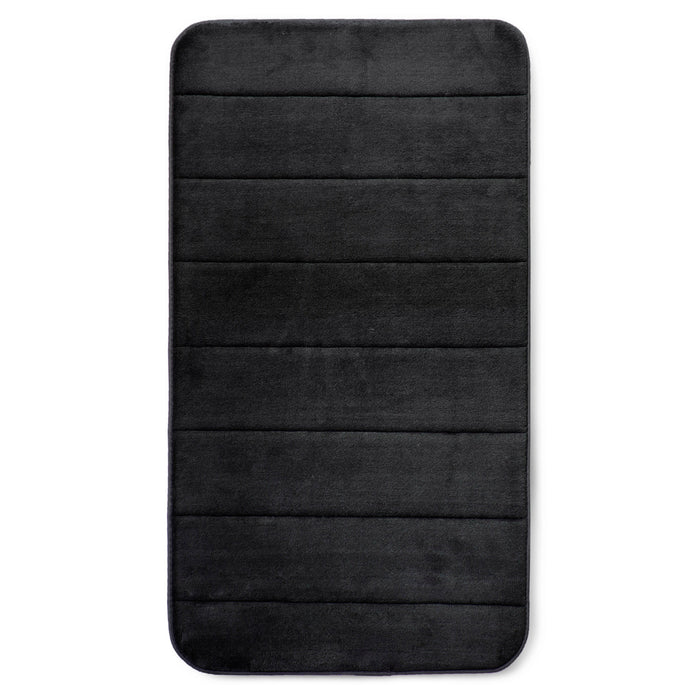 Memory Foam Black Bath Mat Anti-Slip