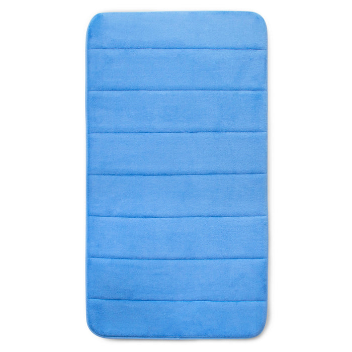 Memory Foam Blue Bath Mat Anti-Slip