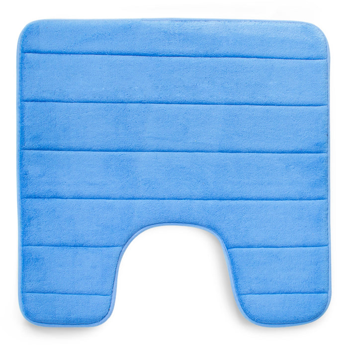 Memory Foam Blue Pedestal Mat Anti-Slip