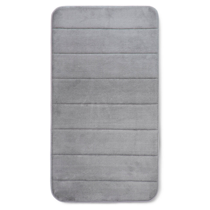 Memory Foam Silver Bath Mat Anti-Slip