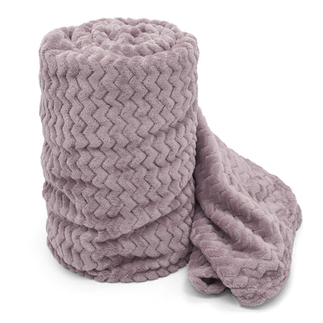 Velosso Super Soft Plush Chevron Blanket Throw