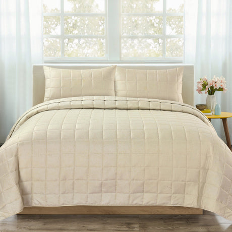 Velosso Nolan Plain Quilted Bedspread Set