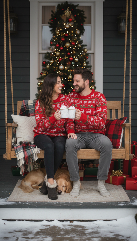 Velosso Christmas Fun Nordic Red Jumper
