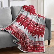 Velosso Nordic Sherpa Reverse Blanket Throw