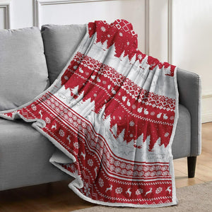Velosso Nordic Sherpa Reverse Blanket Throw