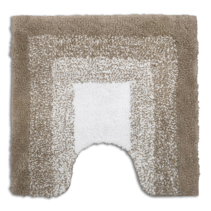 Luxury Super Soft Non-Slip Nova Latte Pedestal Mat Highly Absorbent Microfiber Bathroom Mat