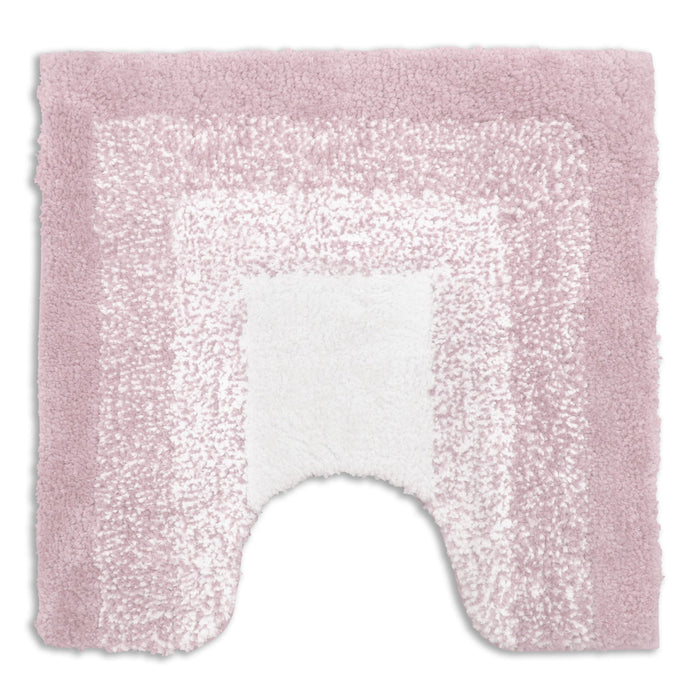 Nova Pink Pedestal Mat Deep Pile Anti-Slip Microfibre