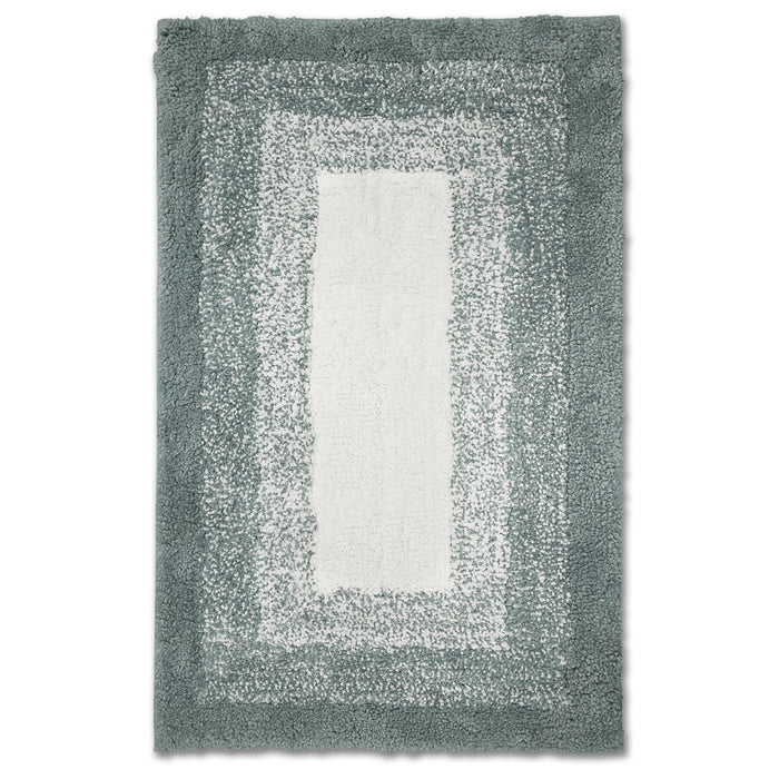 Nova Grey Bath Mat Deep Pile Anti-Slip Microfibre