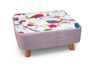 Velosso Oriental Birds Square Foot Stool