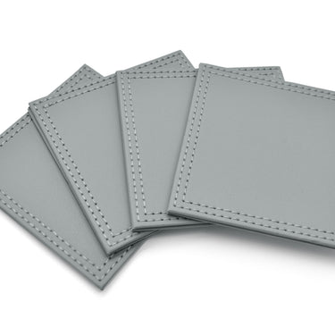 Pack of 4 Faux Leather Coasters
