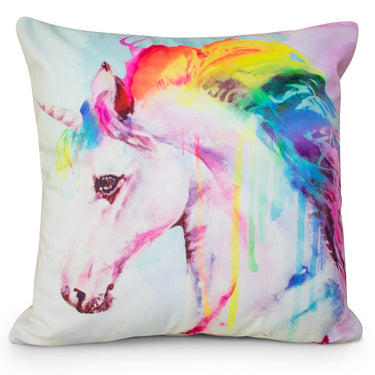 Unicorn Rainbow Hair Cushion Cover