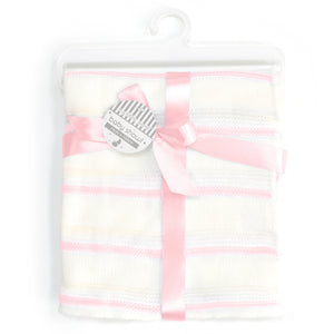 My Little World Stripe Knitted Baby Shawl