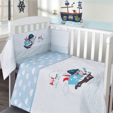 Pirate Cot Bumper, Cover and Fitted Sheet Set