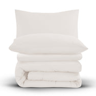 Velosso Microfibre Plain Duvet Cover & Pillowcase Set