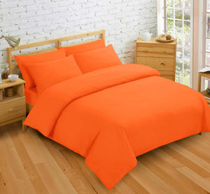 Velosso Plain Dyed Duvet Cover & Pillowcase Set