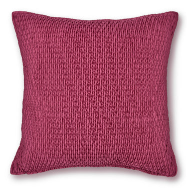 Ribbed Diamond Wine Cushion Cover