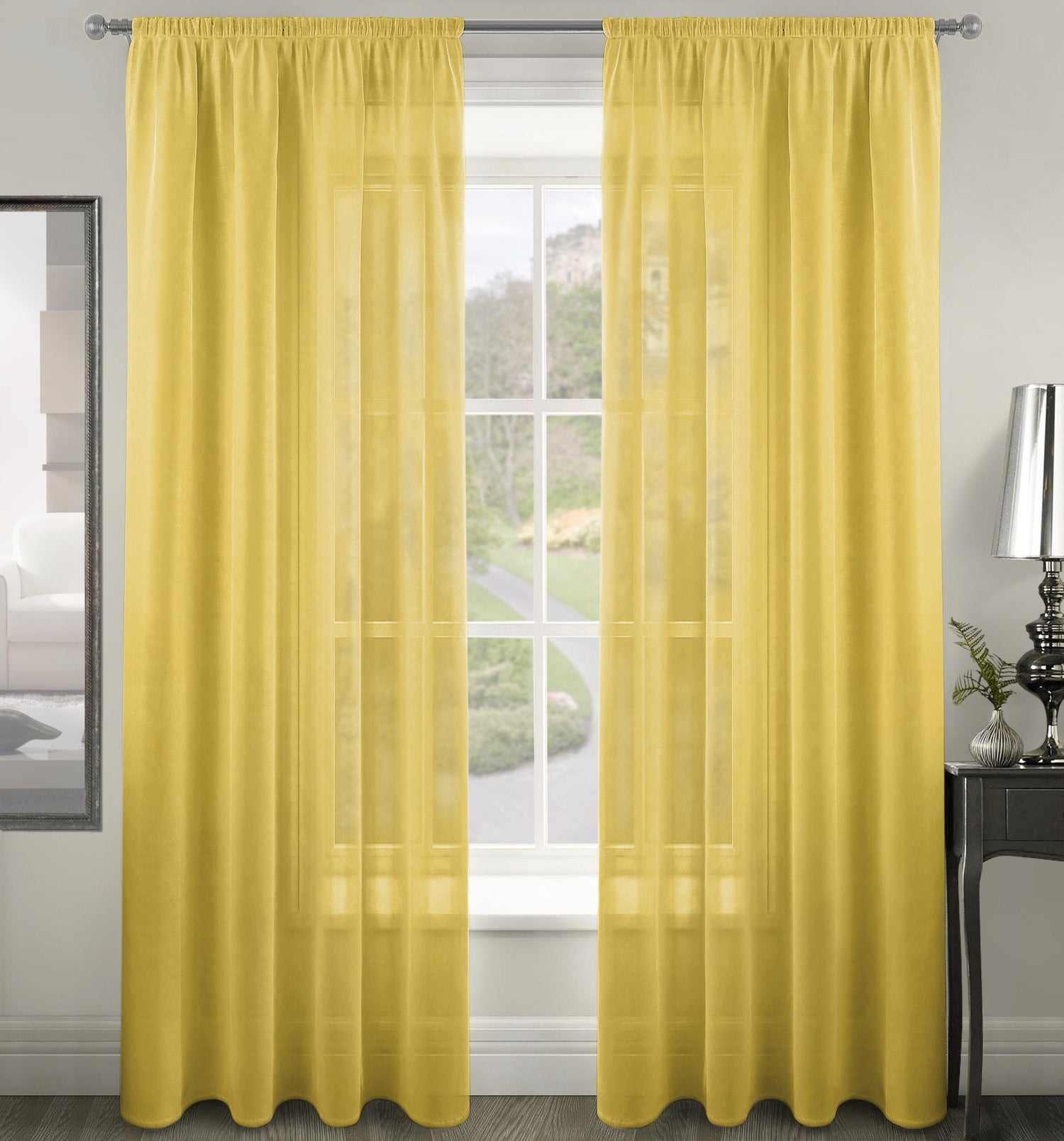 Intimates Riva Plain Sheer Voile Panel