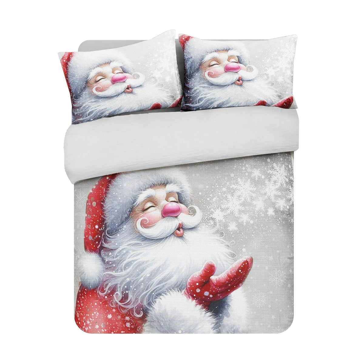 Velosso Festive Santa Kiss Duvet Cover And Pillowcase Set