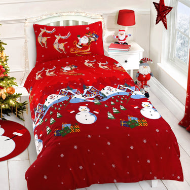 Santa And Friends Duvet Cover & Pillowcase Set