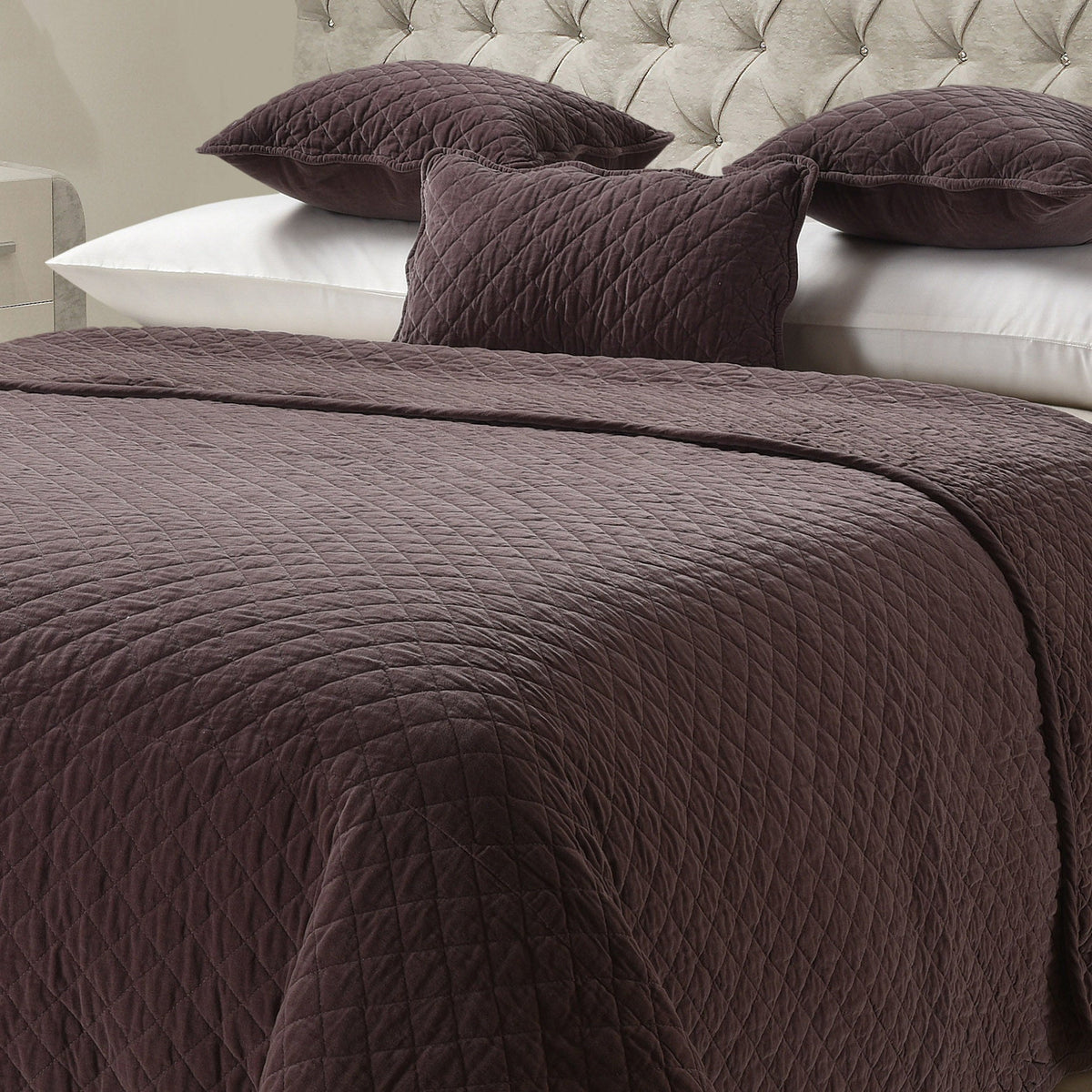 Sweet Dreams Luxury Sanzio 100% Cotton Quilted Bedspread