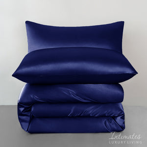 Intimates Satin Complete Bedding Set Duvet Cover & Pillowcase Set