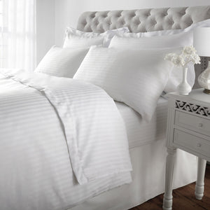Sweet Dreams Hotel Collection Thin Stripe 100% Cotton 300 Thread Count Duvet Cover