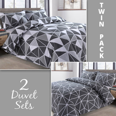Saxton Two Pack Duvet Cover & Pillowcase Set