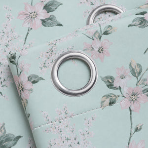 Florelle Sienna Floral Ring Top Curtains