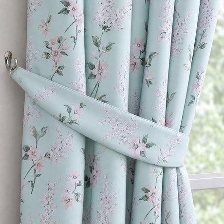 Florelle Sienna Floral Ring Top Curtains