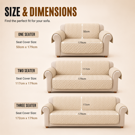 Home Republic Chevron Water Repellent Sofa Protector