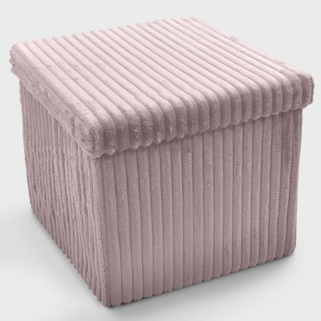 Home Republic Foldable Corduroy Storage Ottoman
