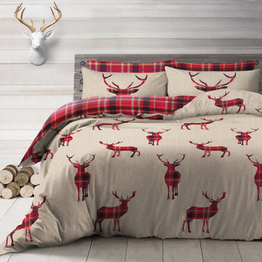 Stag Reversible Duvet Cover & Pillowcase Set