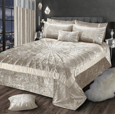 Intimates Starburst Crushed Velvet Diamante Bedspread