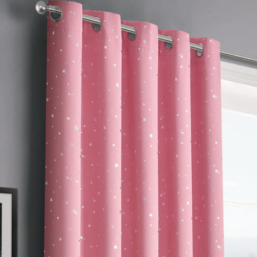 Blackout Stars Ring Top Curtains